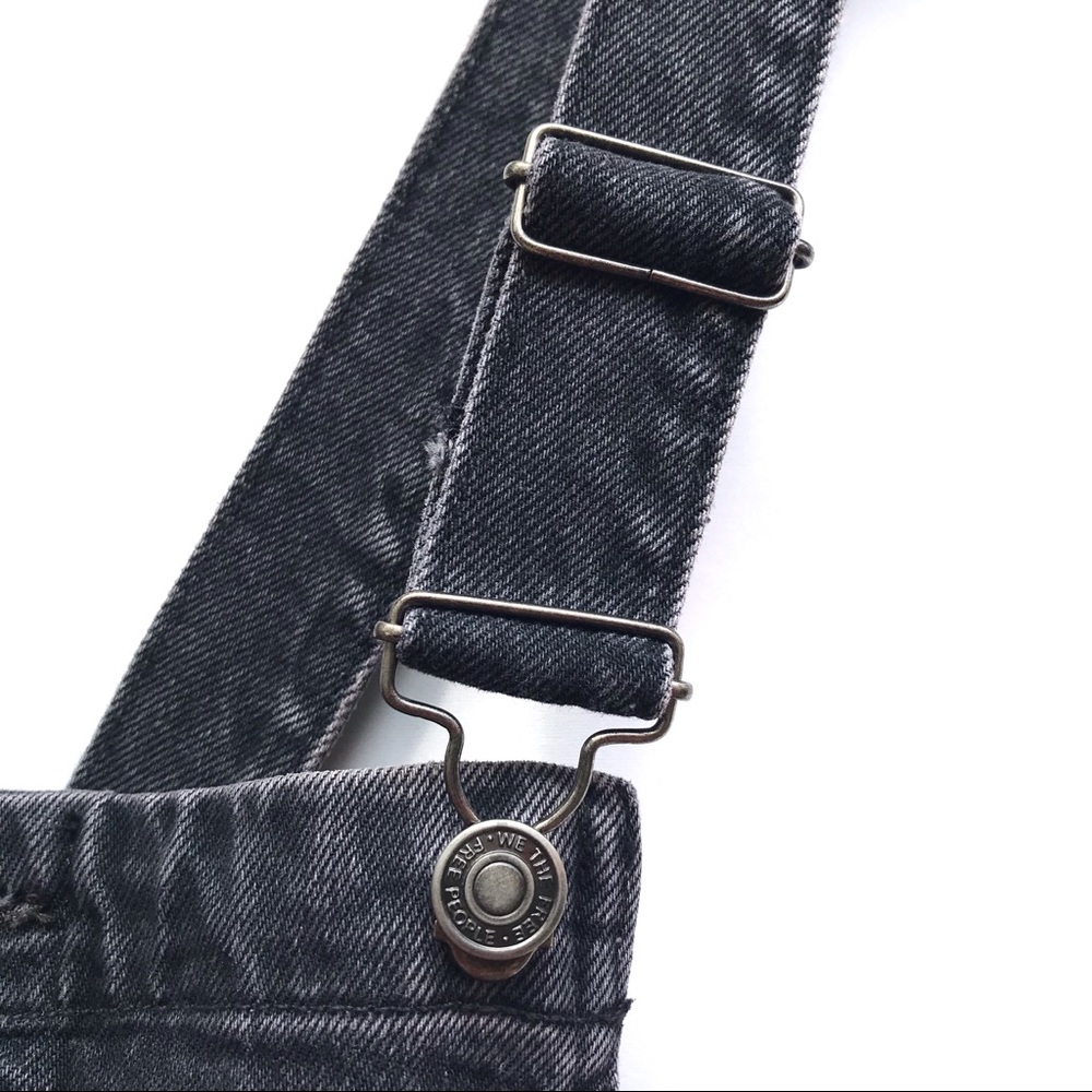 Free People Shelby Distressed Denim Overalls NEW - Picture 6 of 9